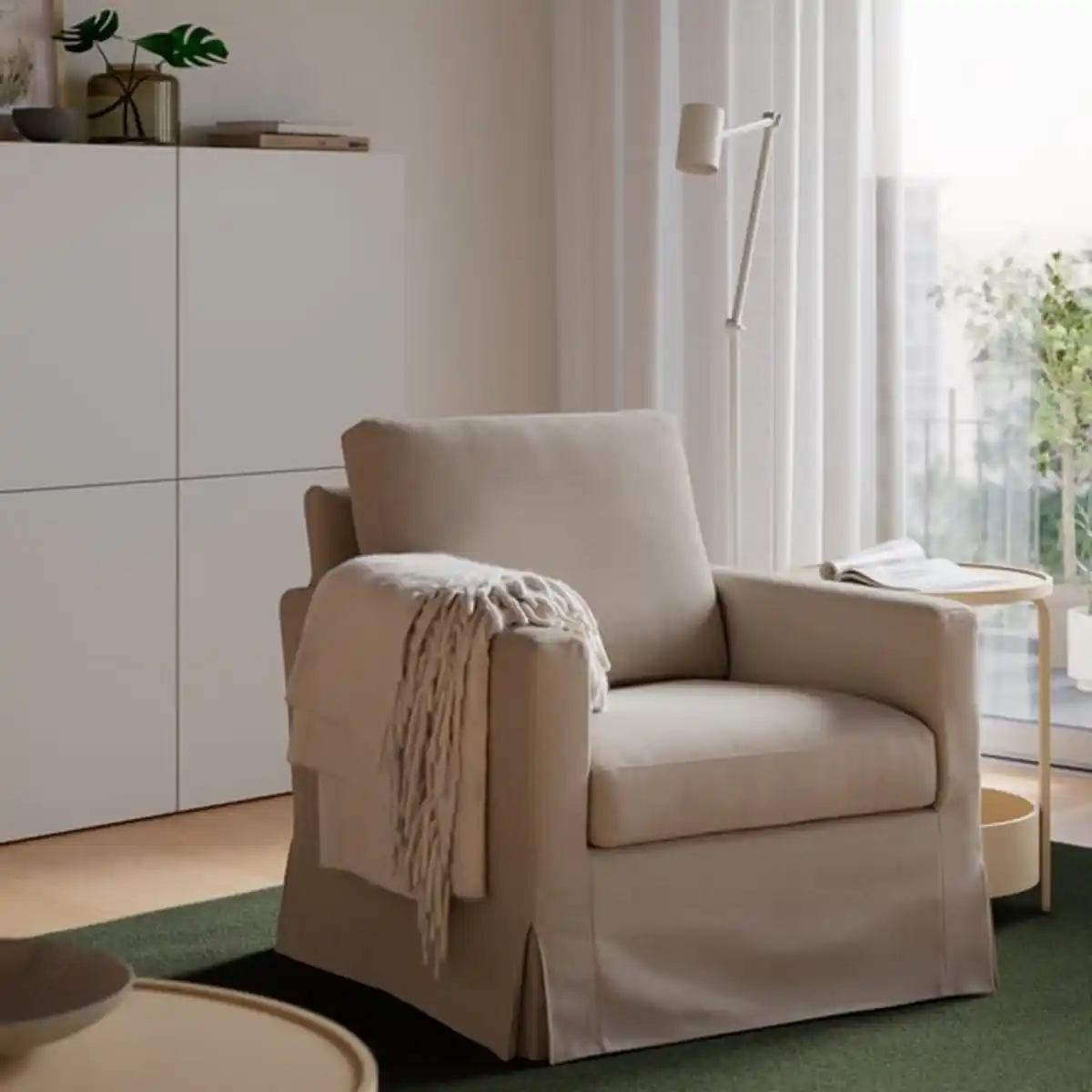 Bild 4 von SALTSJÖBADEN Schaukel-/Drehsessel, Fridtuna hellbeige