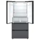 Bild 3 von RIBBENÅS Kühl-/Gefrierschrank doppeltürig, IKEA 700 frei stehend/schwarz Edelstahl, 347/169 l