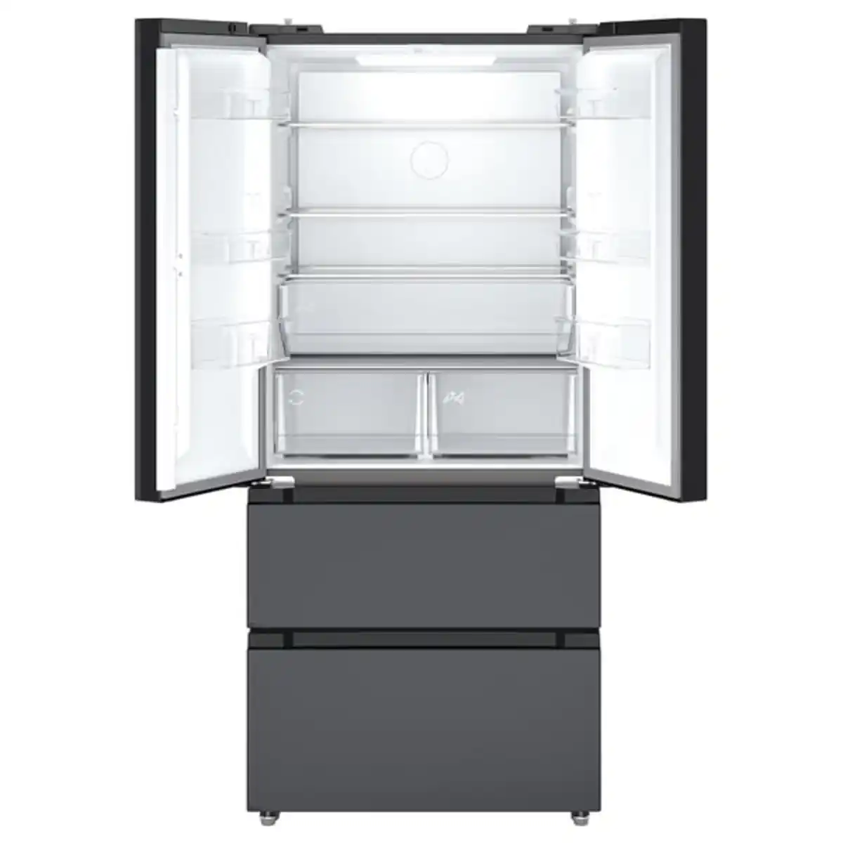 Bild 3 von RIBBENÅS Kühl-/Gefrierschrank doppeltürig, IKEA 700 frei stehend/schwarz Edelstahl, 347/169 l
