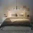 Bild 2 von STORSLINGA Kronleuchter 8-armig, LED, schwarz/weiß, 70 cm