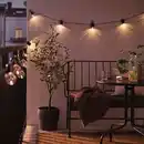 Bild 2 von SVARTRÅ Lichterkette (12), LED, für draußen schwarz