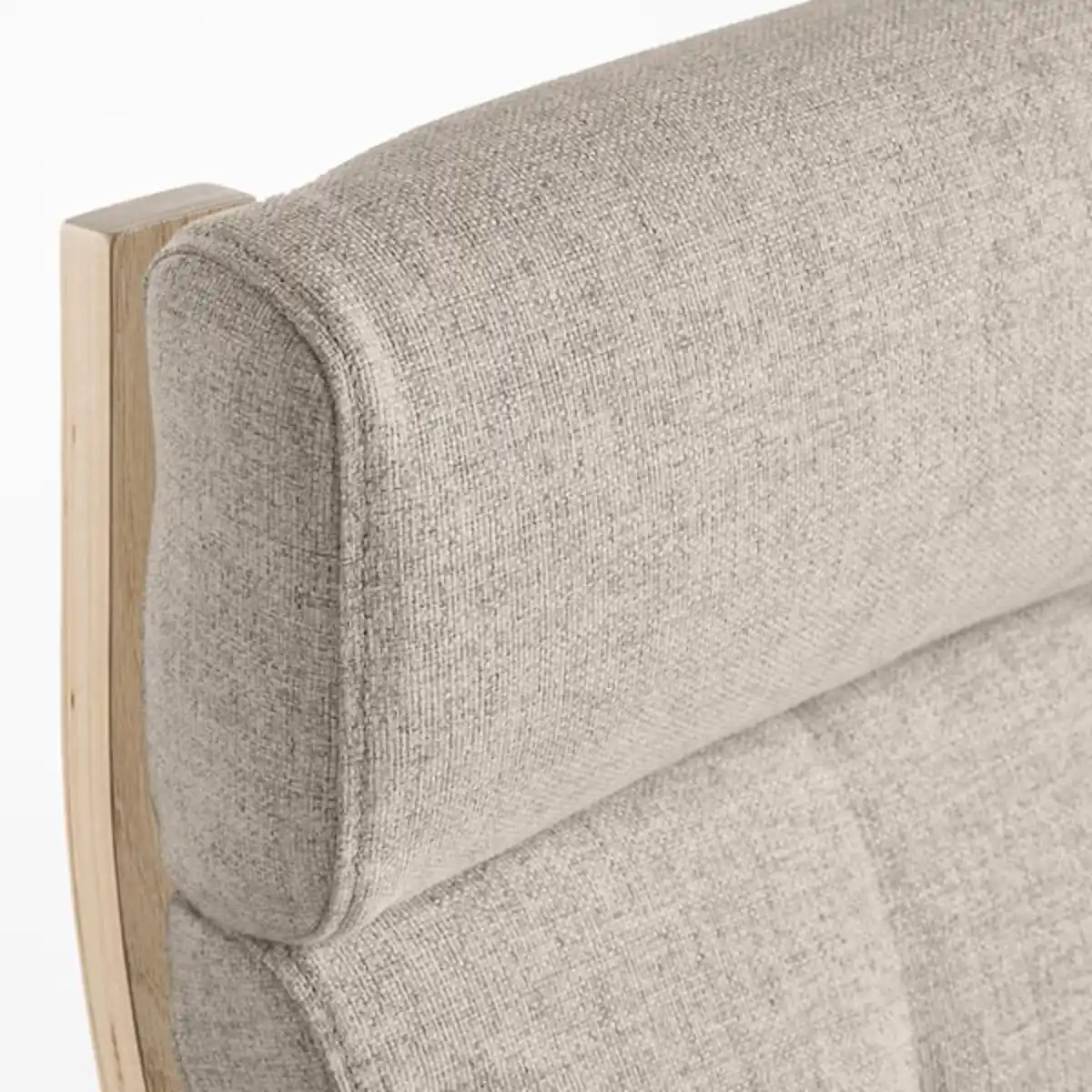 Bild 4 von POÄNG Sessel, Eichenfurnier weiß lasiert/Gunnared beige