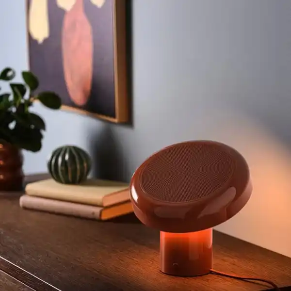 Bild 3 von BLOMPRAKT Leuchte m Bluetooth-Lautsprecher, rot/braun