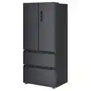 Bild 1 von RIBBENÅS Kühl-/Gefrierschrank doppeltürig, IKEA 700 frei stehend/schwarz Edelstahl, 347/169 l