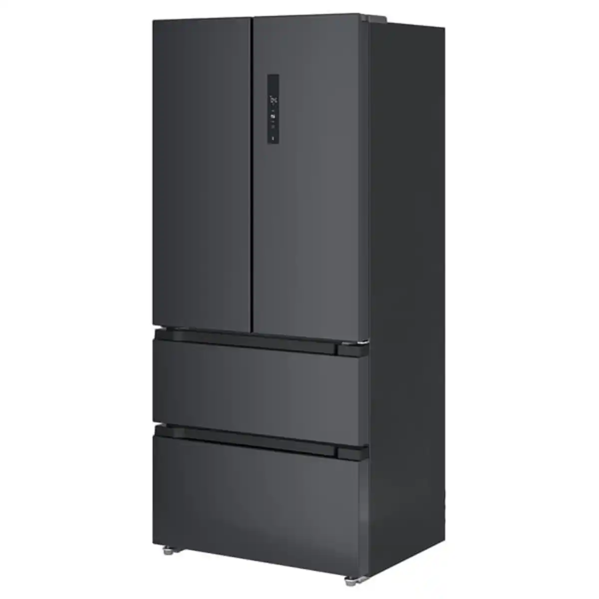 Bild 1 von RIBBENÅS Kühl-/Gefrierschrank doppeltürig, IKEA 700 frei stehend/schwarz Edelstahl, 347/169 l