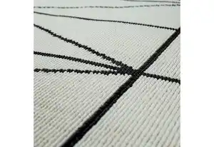 Paco Home Teppich Brugge 224, rechteckig, Höhe: 4 mm, Flachgewebe, modernes gemetrisches Muster, In- und Outdoor geeignet
