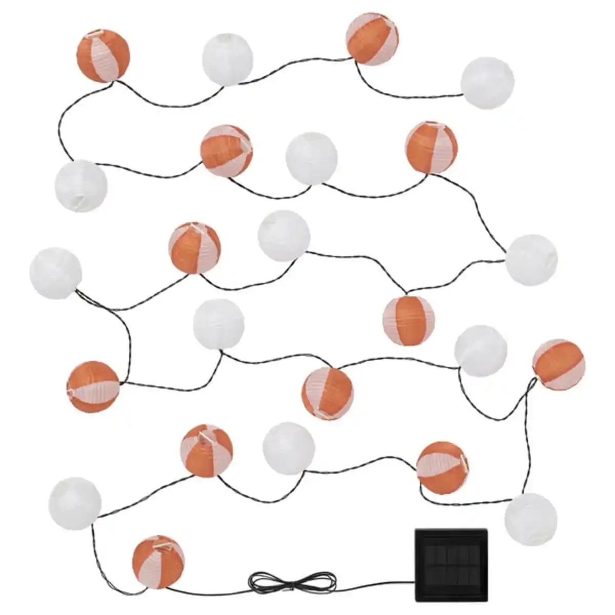Bild 1 von SOLVINDEN Lichterkette (24), LED, solarbetrieben rund/orange rosa
