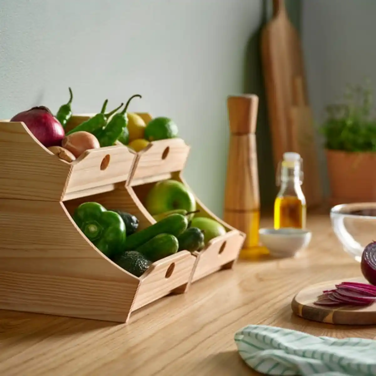 Bild 4 von CHOKLADHAJ Essenbehälter 2er-Set, Holz