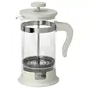 Bild 1 von UPPHETTA Kaffee-/Teezubereiter, Glas/Edelstahl elfenbeinweiß, 1 l