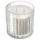 Bild 1 von TOFSTÄRNA Duftkerze im Glas, 2 Dochte, Frische Wäsche Klarglas, 50 Std.
