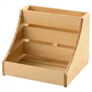 CHOKLADHAJ Miniregal für Arbeitsplatte, Holz, 20x18x16 cm