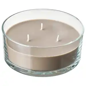 LOTSFÅGEL Duftkerze im Glas, 3 Dochte, Sandelholz &amp; Pat­schu­li braun, 25 Std.