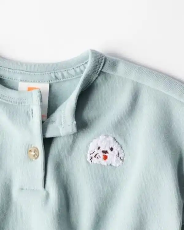 Bild 3 von Newborn-Sweater, Tiere blau