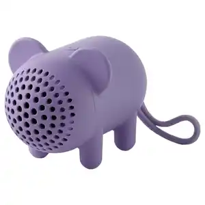 GREJSIMOJS Bluetooth®-Lautsprecher tragbar, Maus/lila