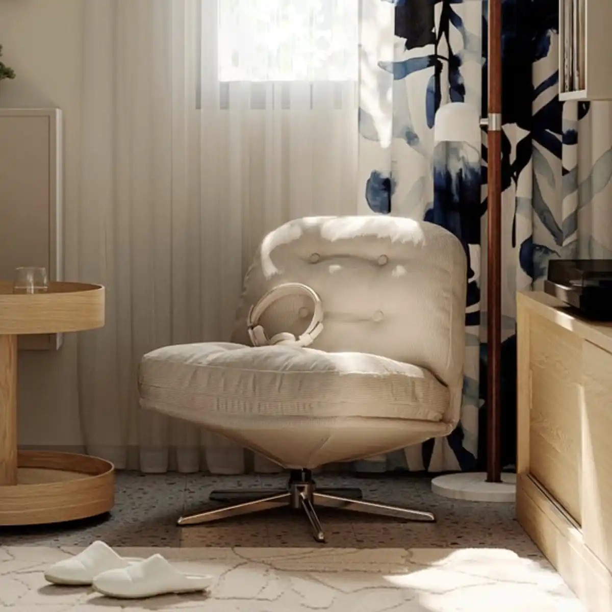 Bild 2 von DYVLINGE Drehsessel, Kelinge beige