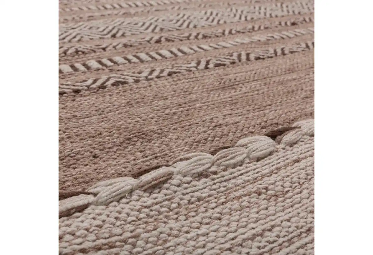 Bild 1 von Paco Home Teppich Kilim 217, rechteckig, Höhe: 12 mm, handgewebter Wendeteppich, reine Baumwolle, gestreift, Wohnzimmer