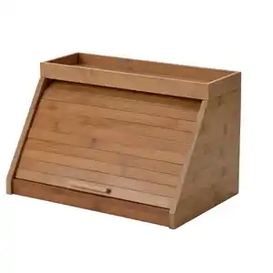 NÅLBLECKA Brotbehälter, mit Schneidebrett und Boden/Bambus, 38x25x24 cm