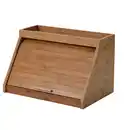 Bild 1 von NÅLBLECKA Brotbehälter, mit Schneidebrett und Boden/Bambus, 38x25x24 cm