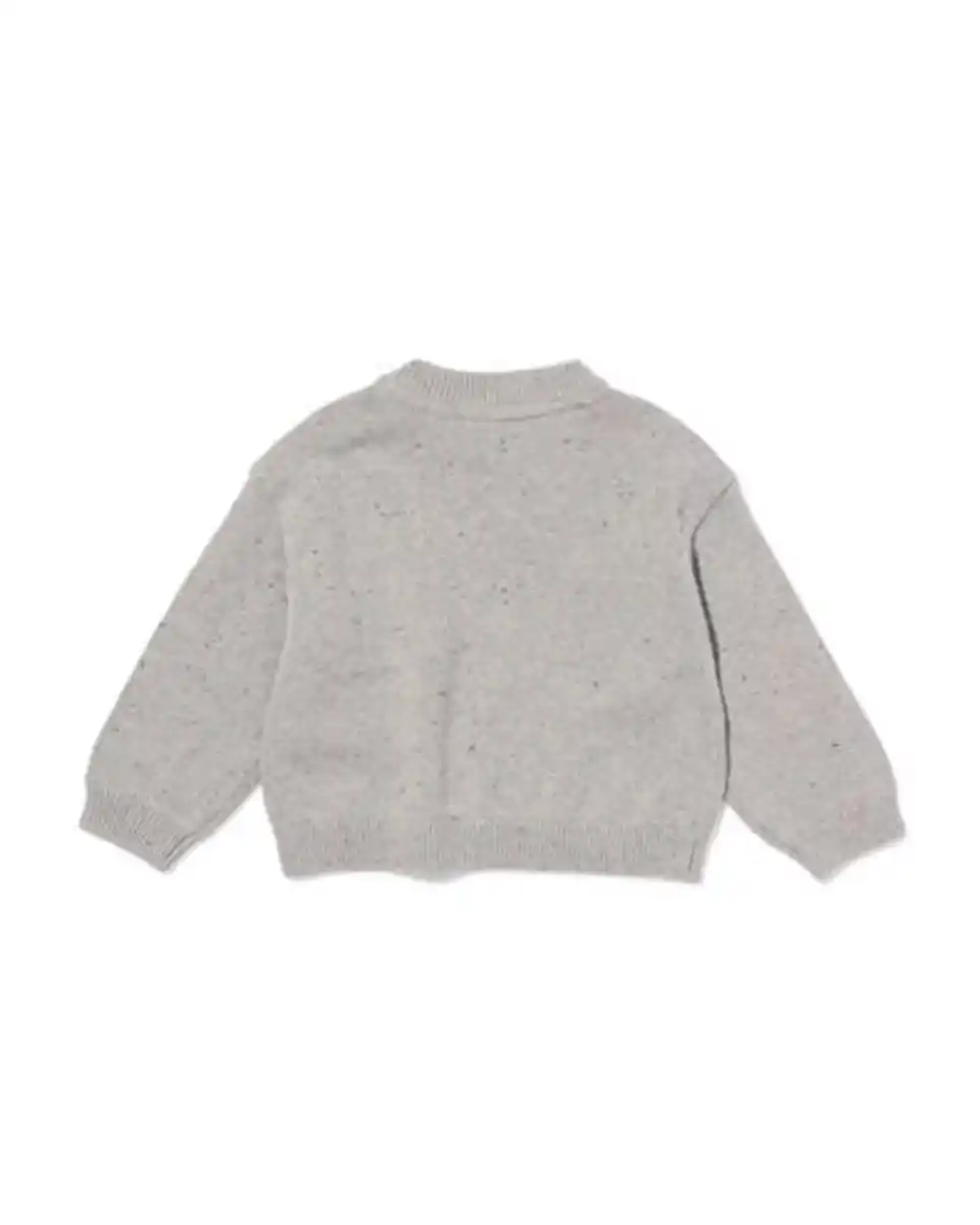 Bild 3 von Babypullover aus Feinstrick graumeliert