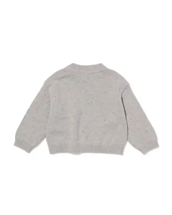 Bild 3 von Babypullover aus Feinstrick graumeliert