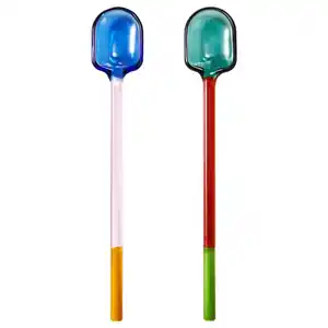 FENGÖMMARE Löffel 2 St., Glas/bunt, 16 cm