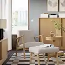 Bild 2 von EKENÄSET Sessel, Eichenachbildung/Kilanda hellbeige