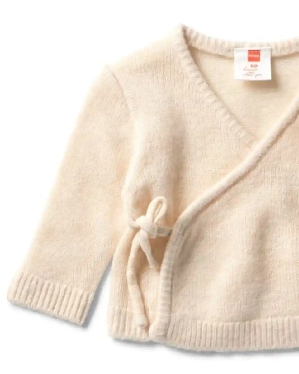 Bild 2 von Newborn-Pullover aus Feinstrick ecru