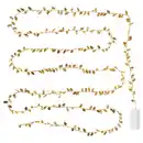 Bild 1 von STRÅLA Lichterkette, LED, batteriebetrieben Blatt/goldfarben