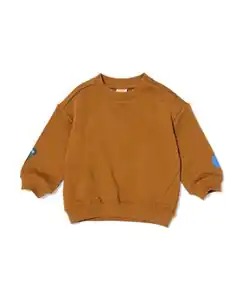 Babypullover aus Sweatstoff, abstrakt braun