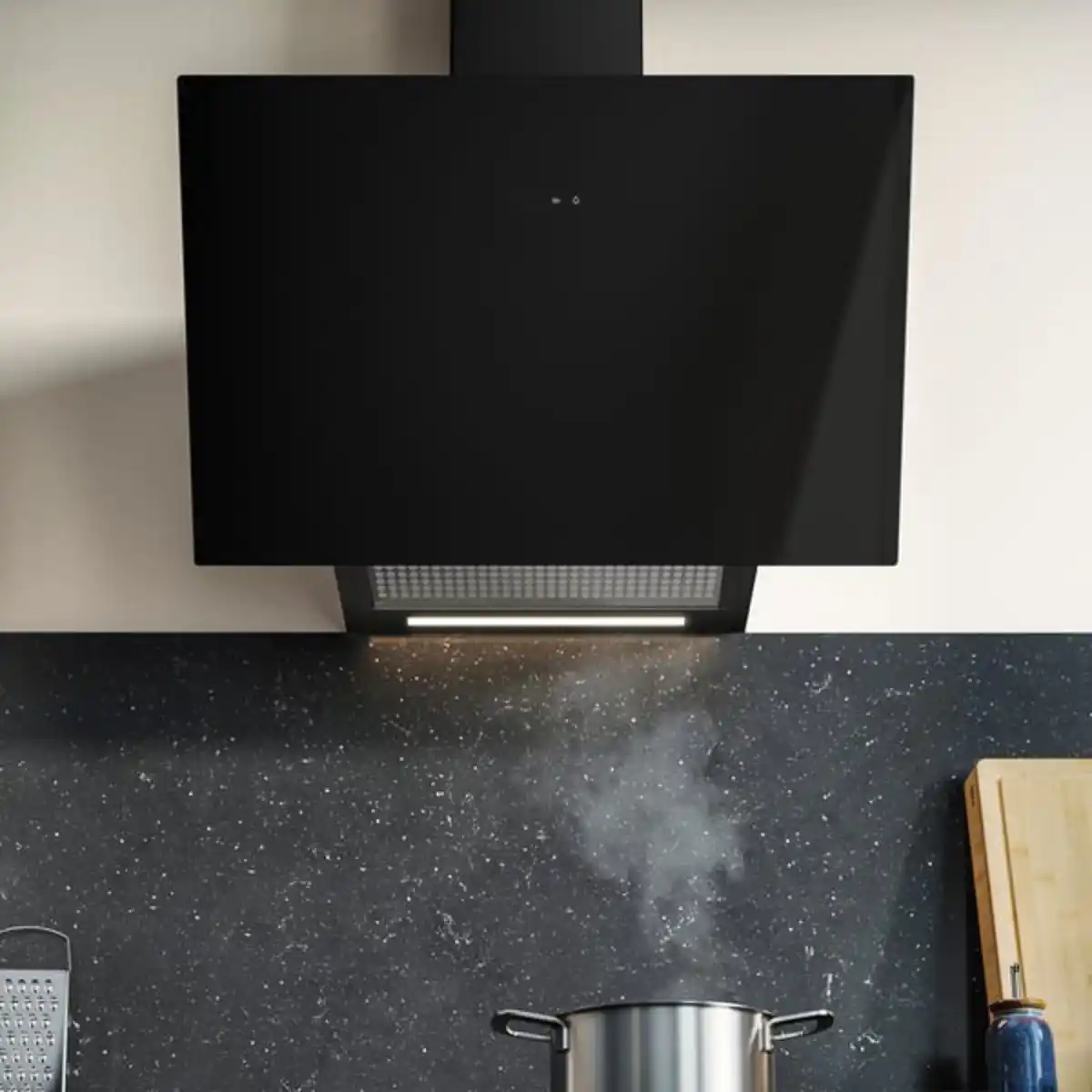 Bild 3 von KNUVEBO Dunstabzugshaube f Wandmontage, IKEA 500 schwarz, 70 cm