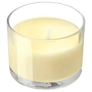 LOTSFÅGEL Duftkerze im Glas, Zitrusblüte hellgelb, 20 Std.
