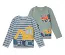 Bild 1 von 2 Kinder-Langarmshirts mit Applikation, blau und mint