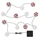 Bild 1 von SOLVINDEN Lichterkette (12), LED, solarbetrieben für draußen/rot Streifen