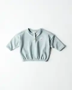 Newborn-Sweater, Tiere blau