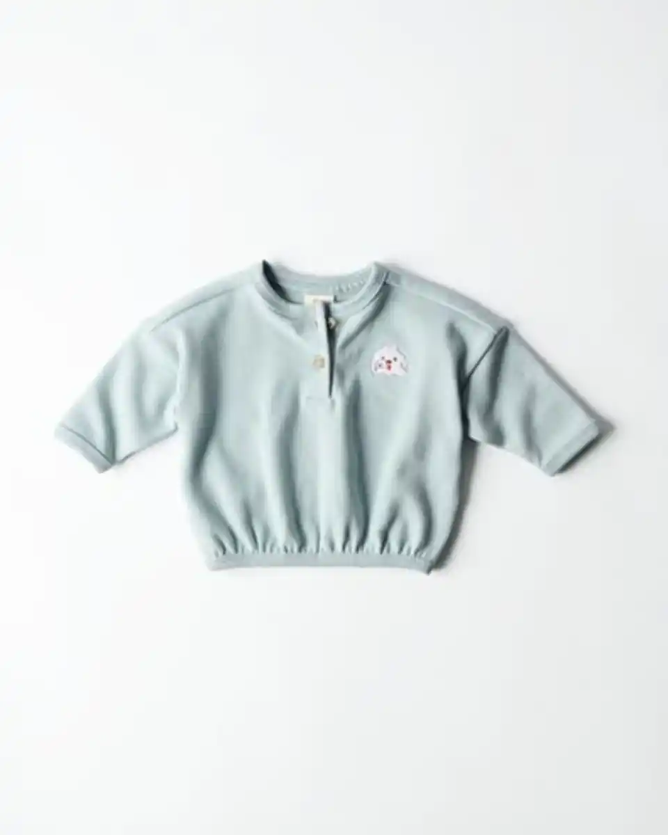 Bild 1 von Newborn-Sweater, Tiere blau