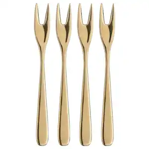TILLAGD Kuchengabel, messingfarben, 13 cm