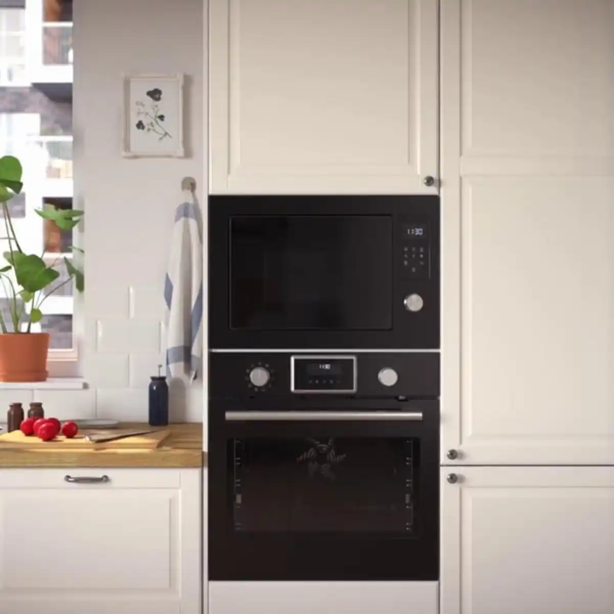Bild 2 von STENABY Einbaumikrowelle, Grillfunktion IKEA 500/stahlfarben