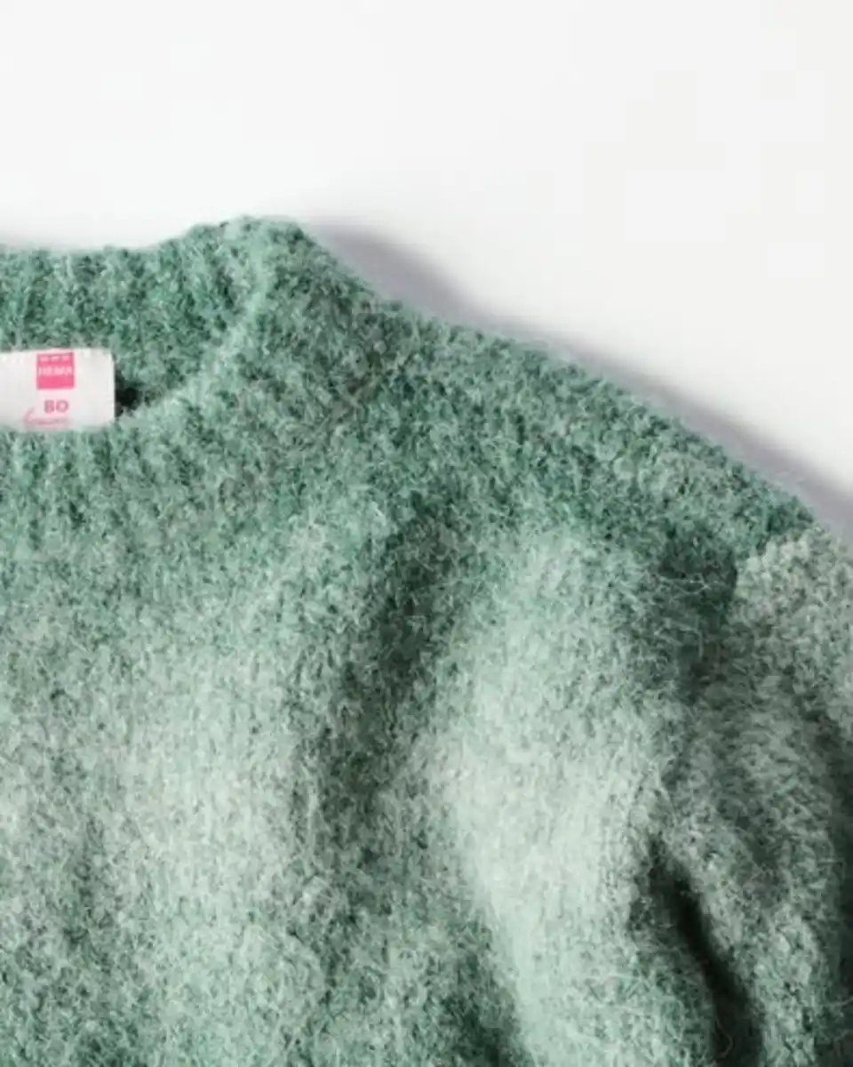 Bild 2 von Babypullover, Feinstrick, Farbverlauf grün