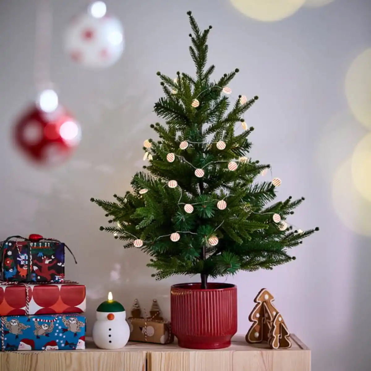 Bild 2 von VINTERFINT Topfpflanze, künstlich, drinnen/draußen/Weihnachtsbaum grün, 15 cm