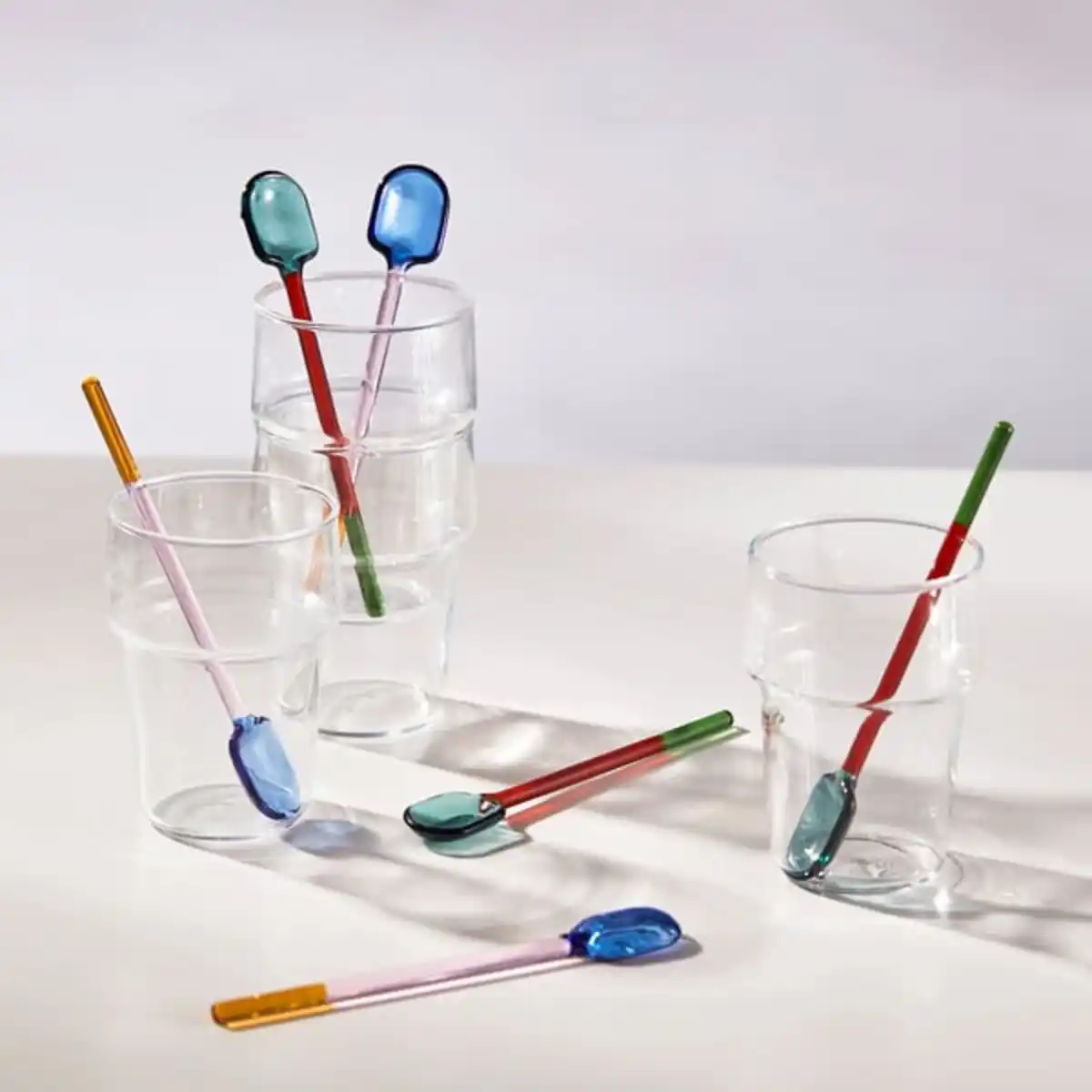 Bild 4 von FENGÖMMARE Löffel 2 St., Glas/bunt, 16 cm