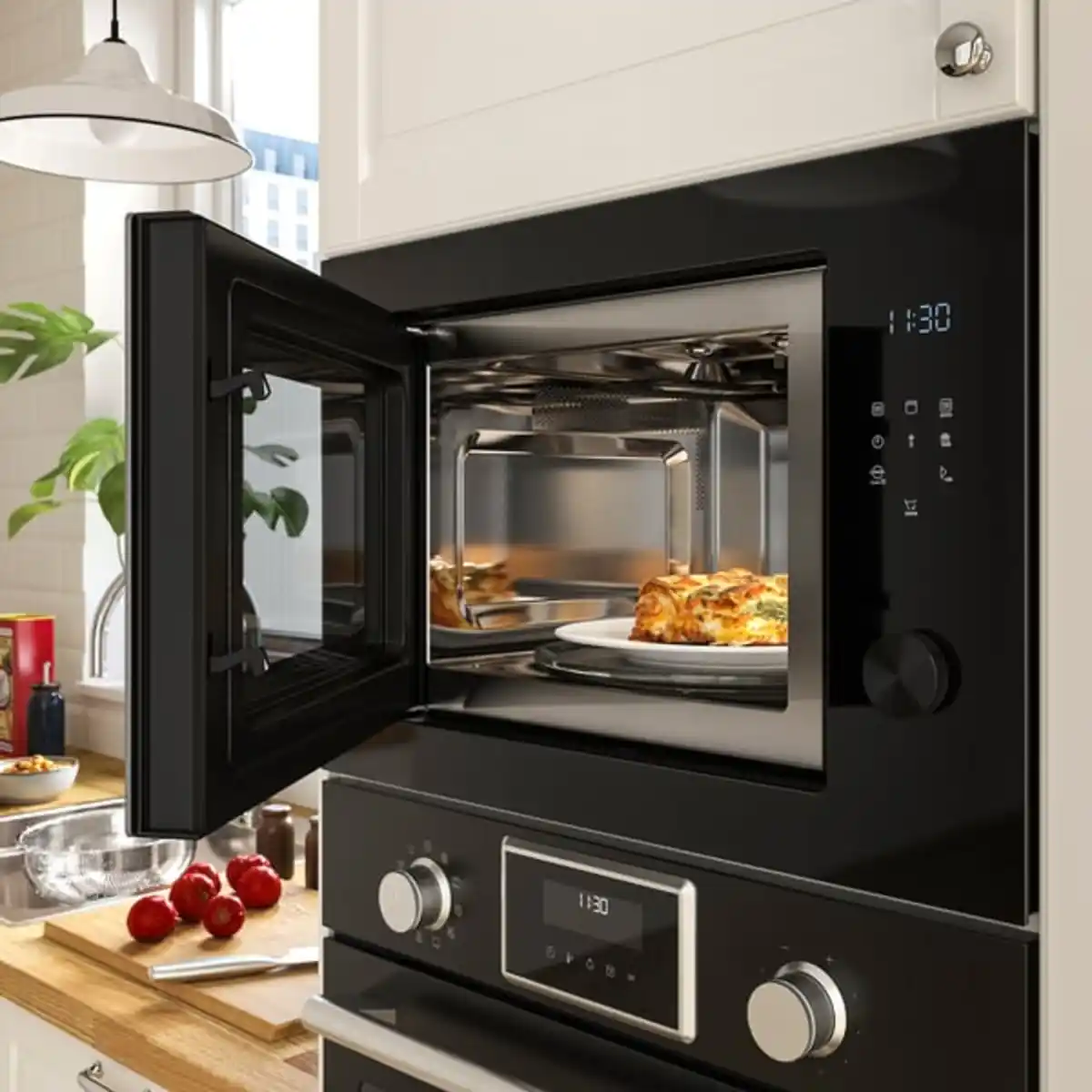 Bild 4 von SPJUTBO Einbaumikrowelle, Grillfunktion IKEA 500/schwarz