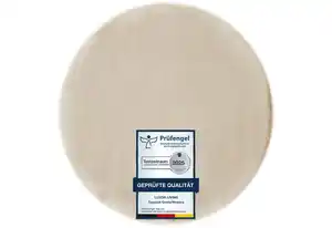 LUXOR living Fellteppich Novara, rund, Höhe: 25 mm, Kunstfell, Kaninchenfell-Haptik, besonders weicher Hochflor