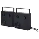 Bild 1 von VAPPEBY Bluetooth-Lautsprecher, schwarz/2er-Set Gen. 3, 20x20 cm