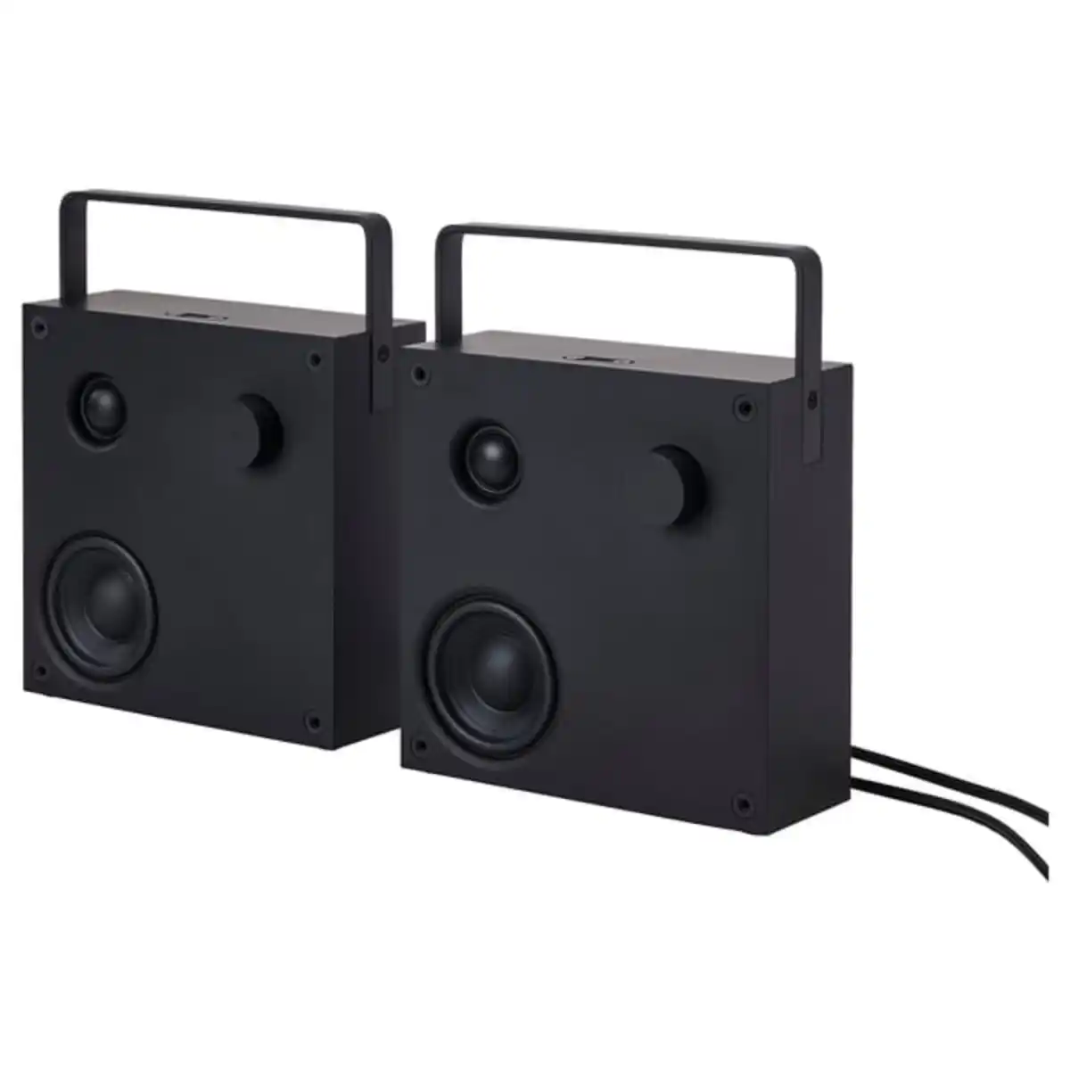 Bild 1 von VAPPEBY Bluetooth-Lautsprecher, schwarz/2er-Set Gen. 3, 20x20 cm