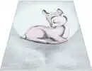 Bild 1 von Ayyildiz Teppiche Kinderteppich Bambi 850, auch in rund erhältlich, rechteckig, Höhe: 11 mm, auch in rund, Rehkitz Motiv, Kurzflor