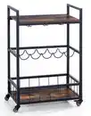 Bild 1 von Prestige Home Living Indoor Servierwagen auf Rollen, ca. 60 x 34 x 90 cm - Braun