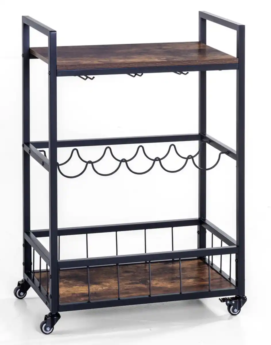 Bild 1 von Prestige Home Living Indoor Servierwagen auf Rollen, ca. 60 x 34 x 90 cm - Braun