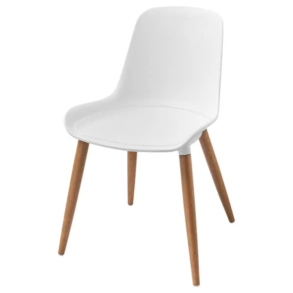 Bild 1 von GRÖNSTA Stuhl, drinnen/draußen weiß/hellbraun/Holz