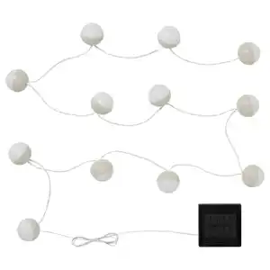 SOLVINDEN Lichterkette (12), LED, solarbetrieben/beige weiß