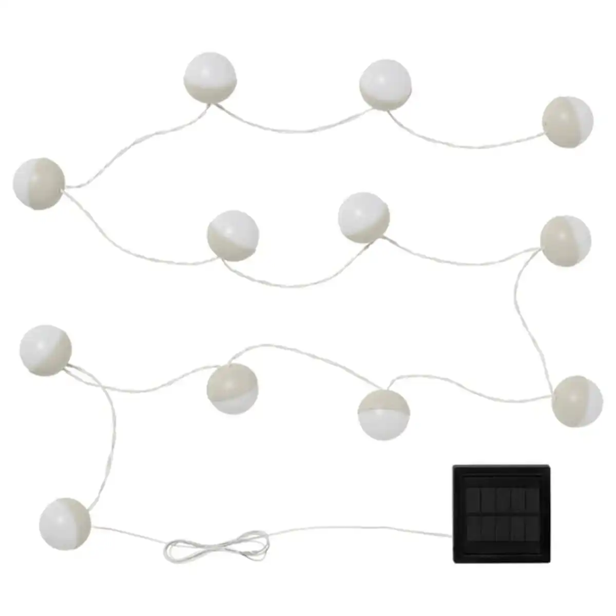 Bild 1 von SOLVINDEN Lichterkette (12), LED, solarbetrieben/beige weiß
